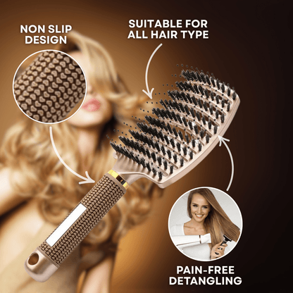 GLIMBRUSH – Smärtfri utredningsborste för slät och glänsande hår