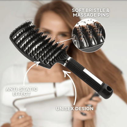 GLIMBRUSH – Smärtfri utredningsborste för slät och glänsande hår