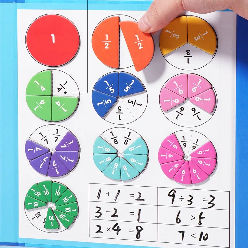MagicMath - Lära sig bråk på ett lekfullt sätt med färgglada pussel