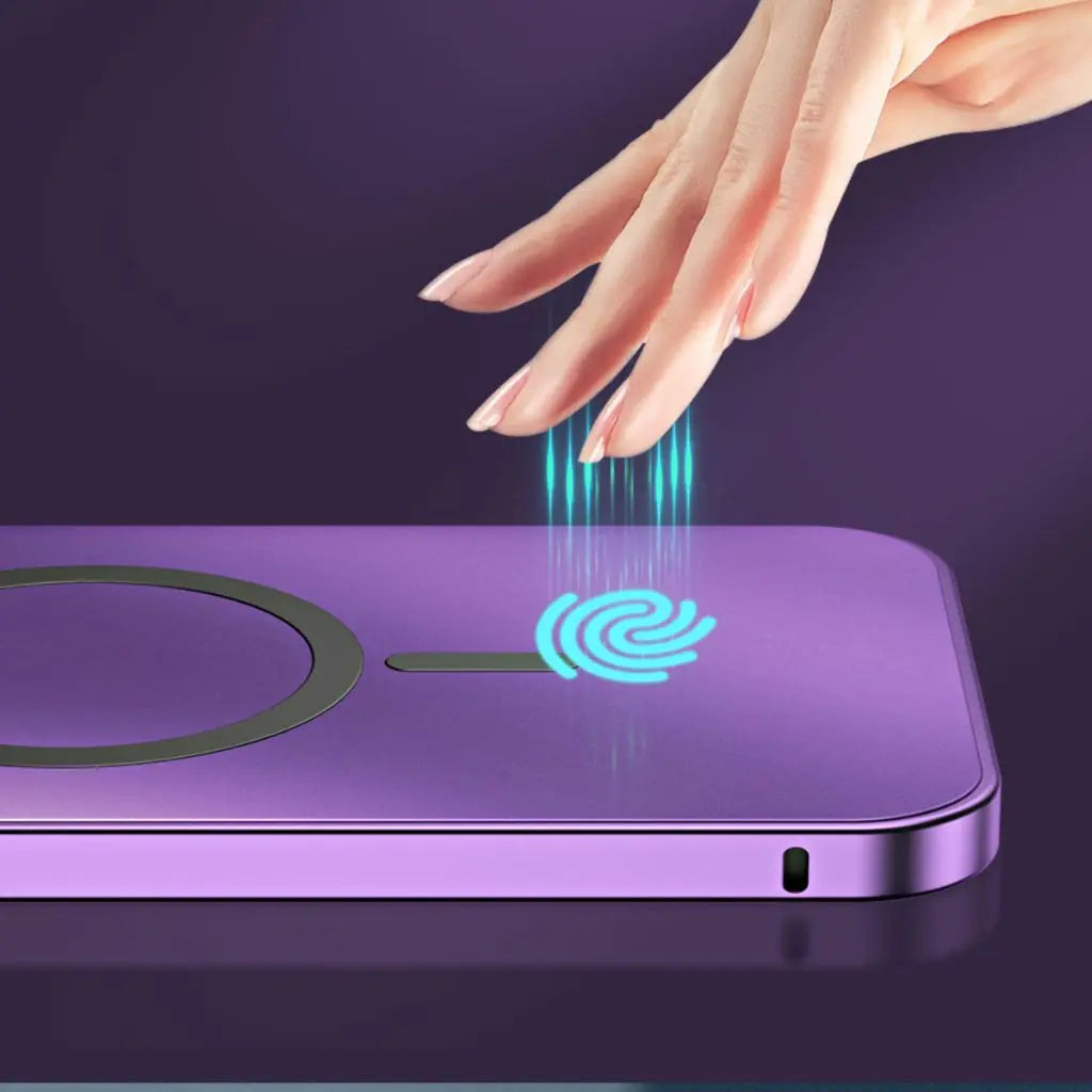 Telefonfodral Magnetisk Metall Tunn Skyddande Fodral