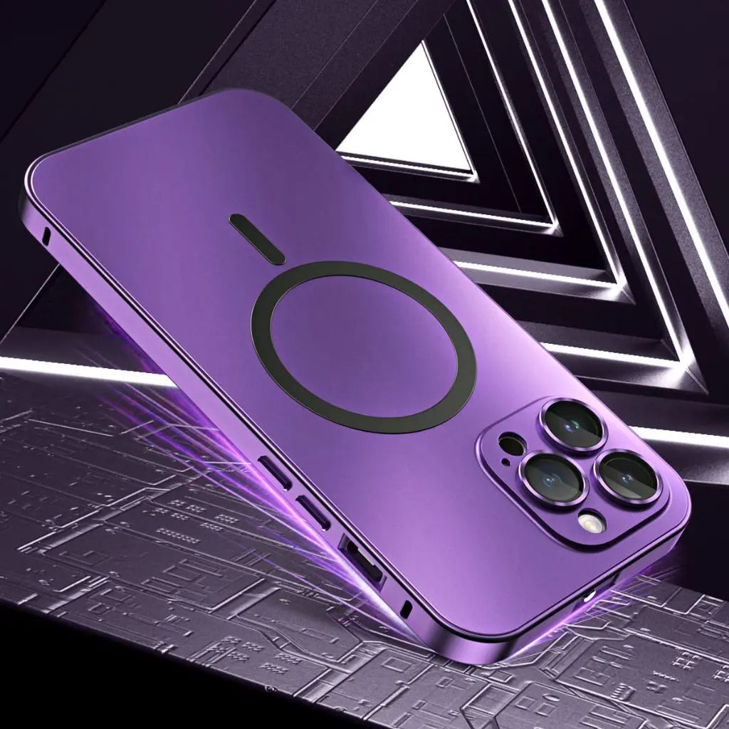 Telefonfodral Magnetisk Metall Tunn Skyddande Fodral