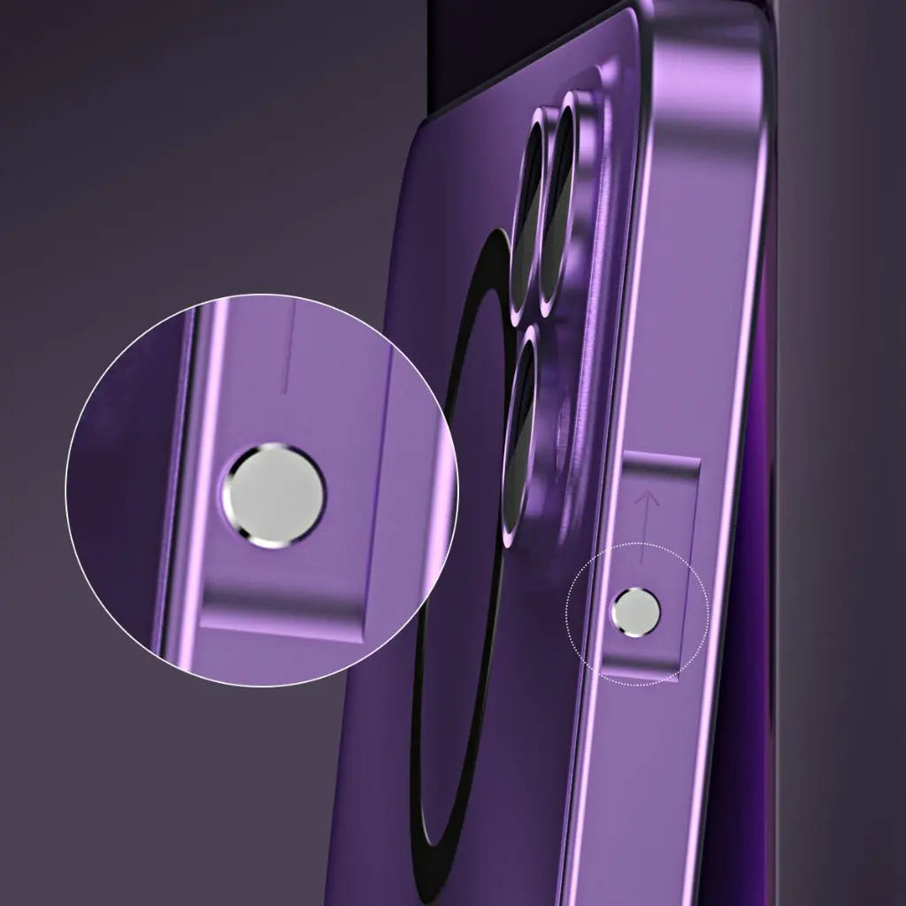 Telefonfodral Magnetisk Metall Tunn Skyddande Fodral