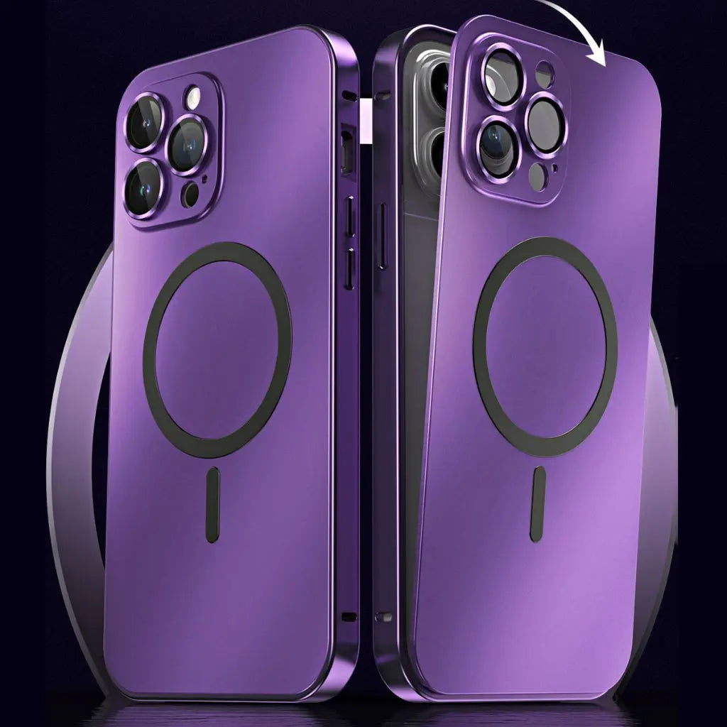 Telefonfodral Magnetisk Metall Tunn Skyddande Fodral