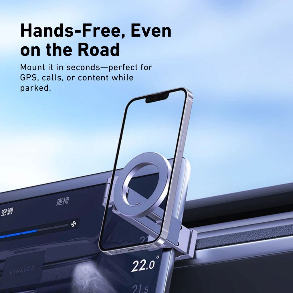 Telefoni Ställ med Magnetisk Aluminium Bas