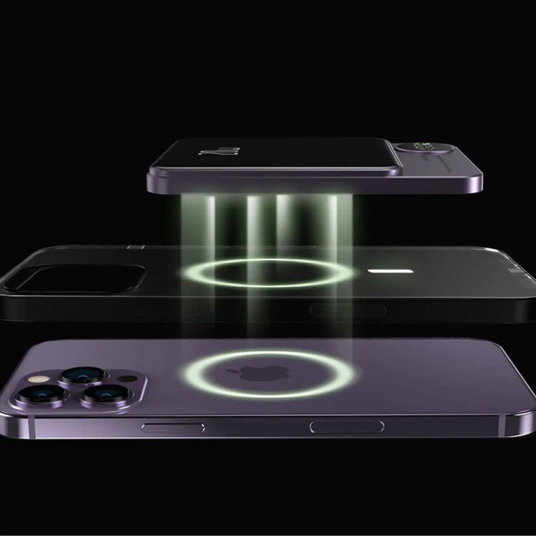 Power Bank Slim Trådlös Magnetisk Laddare