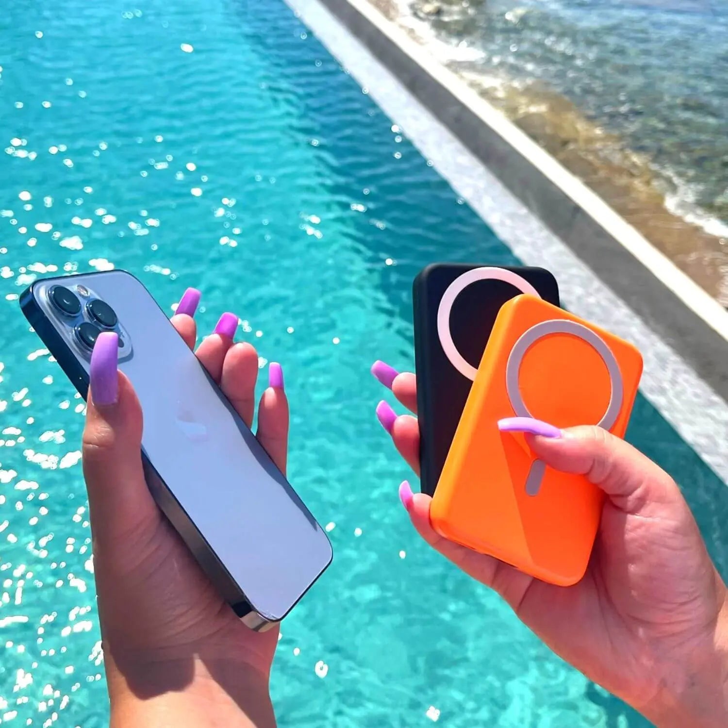 Trådlös laddare powerbank med magnetisk design