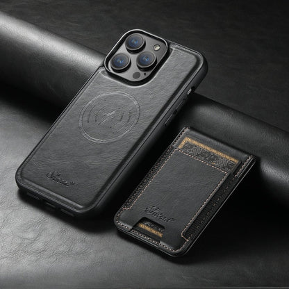 Magvibe läderfodral - premium smartphone-skydd med kortfack och MagSafe