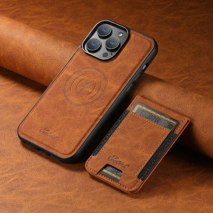 Magvibe läderfodral - premium smartphone-skydd med kortfack och MagSafe
