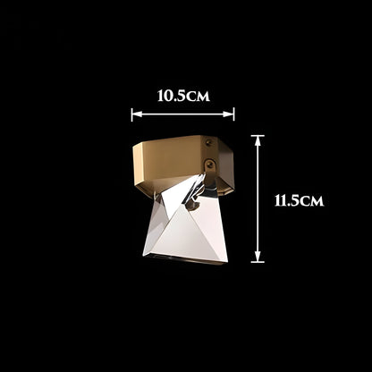 LumiCrystal Light - Minimalistisk kristall-LED-korridor-taklampor