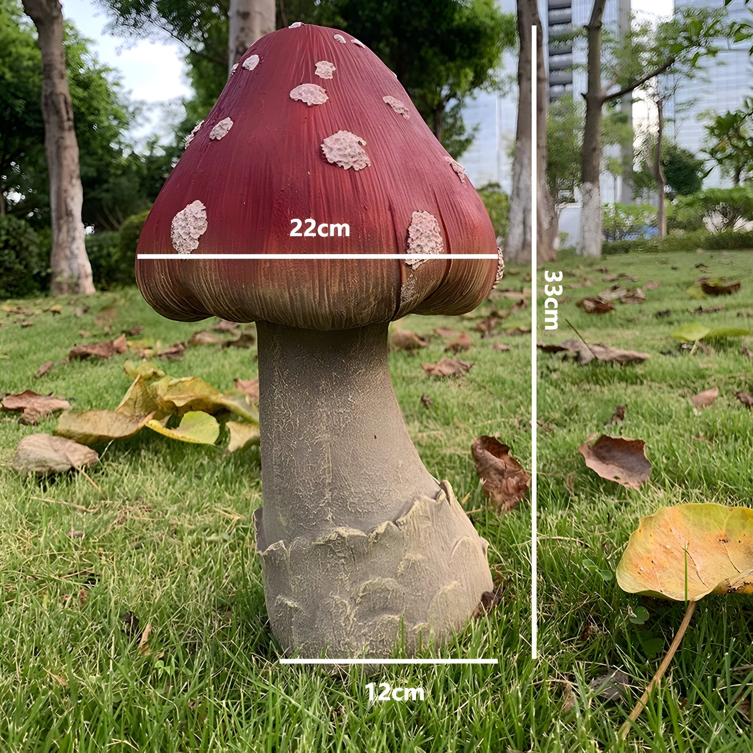 TerraShroom Dekor - Kreativ Svamp Trädgårdsdekoration för Utomhus