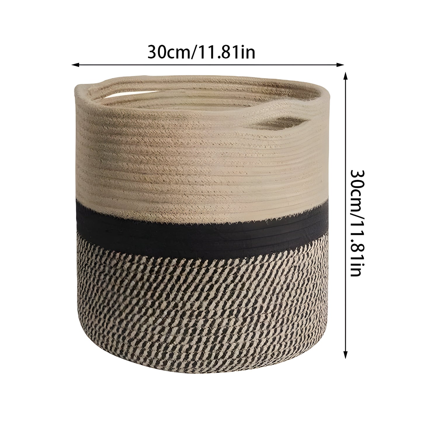 CottonCraft Korg - Fällbar Flätad Seilkorg