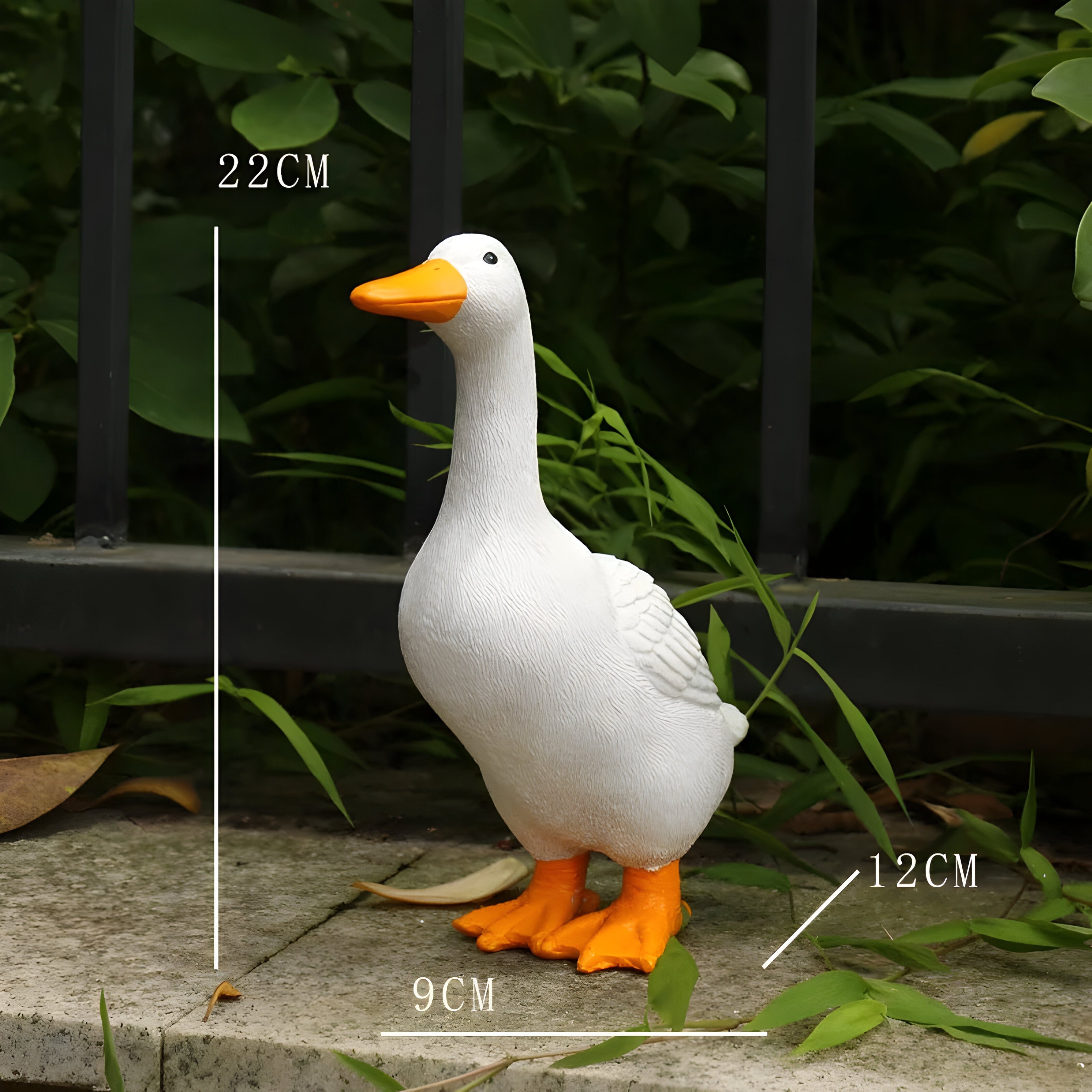 PuddlePals Skulptur – Lantstil Anka &amp; Gås Figur