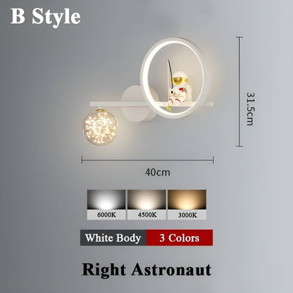 AstroGlow Lampa - Modern Barn Stjärnhimmel Projektor LED Vägglampa