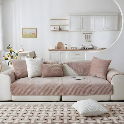 SofaGuard Deluxe – Modern Rutschfri Sammetsoffenduk för Vardagsrummet