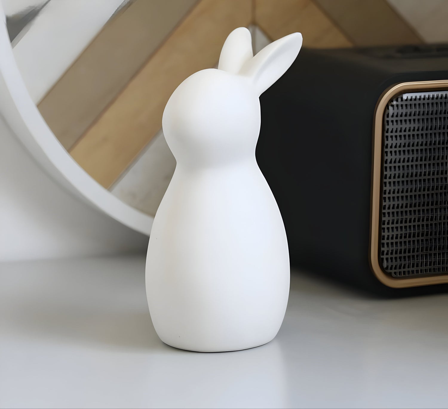 SnowBunny Dekor – Nordisk Keramisk Kanin Dekoration