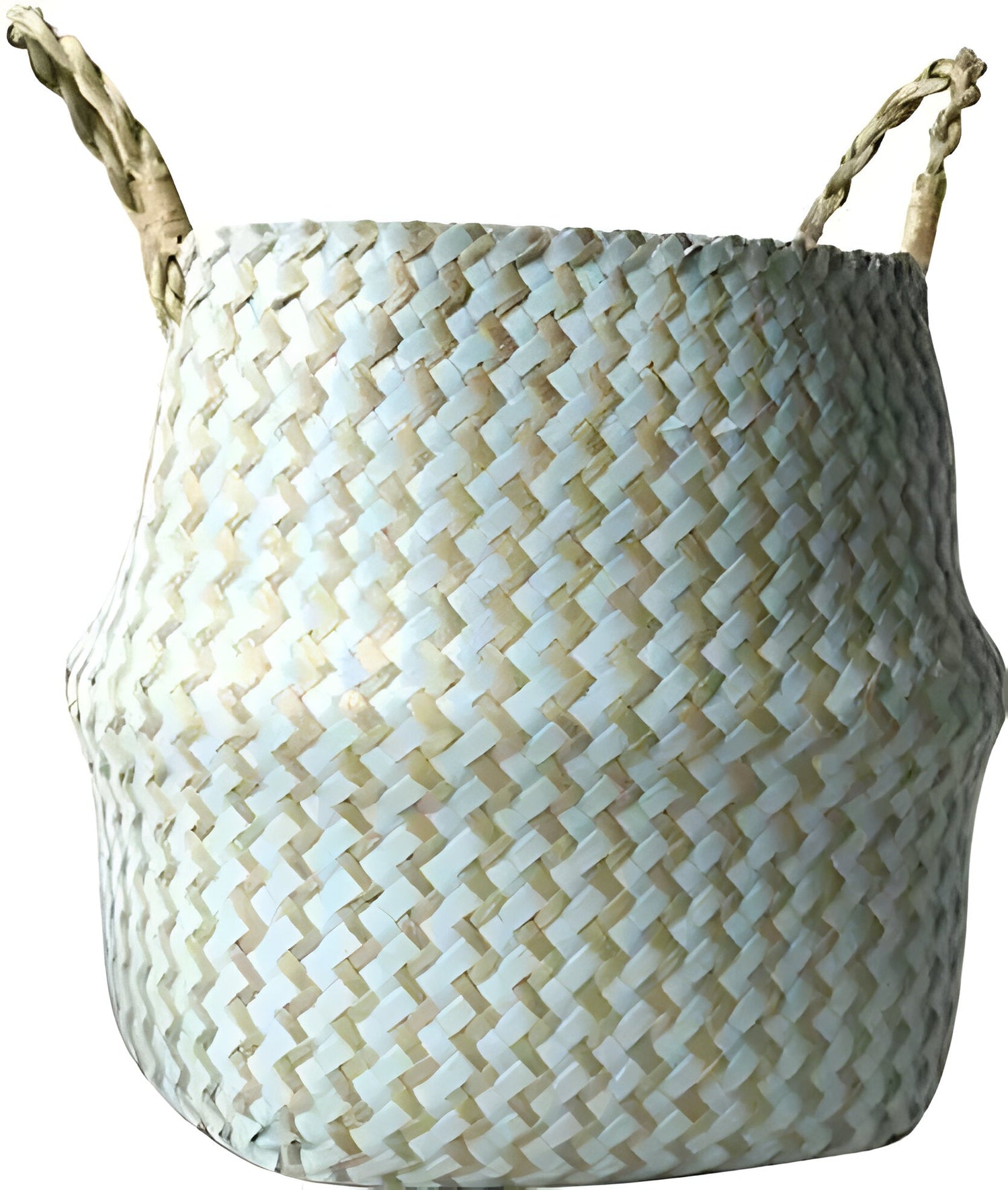 EcoHaven Korg - Fällbar Handgjord Rattan Vävd Blomkorg