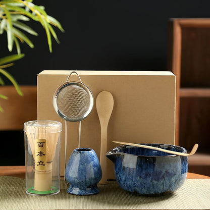 Matcha-te-set – 6-delat tillbehör för traditionell beredning | Hög kvalitet och autentisk