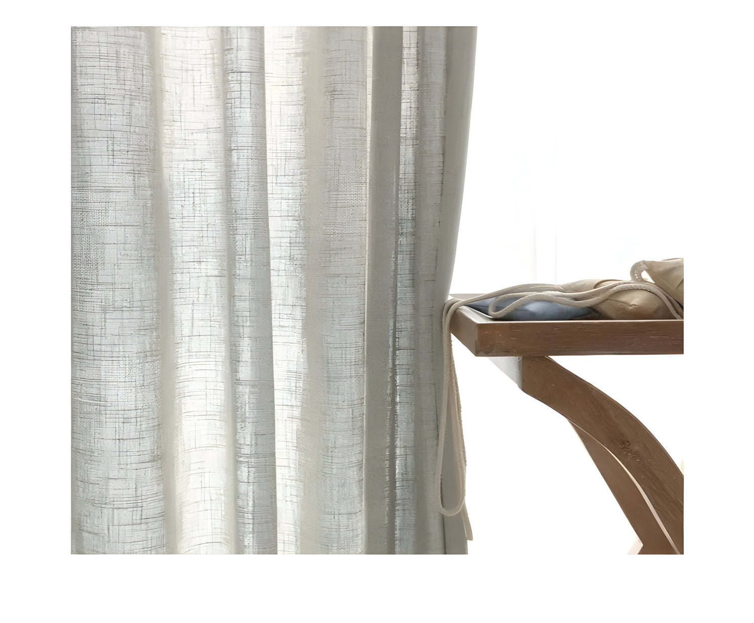 HikariVeil Gardiner - Japansk Stil Halvgenomskinliga Integritetsgardiner