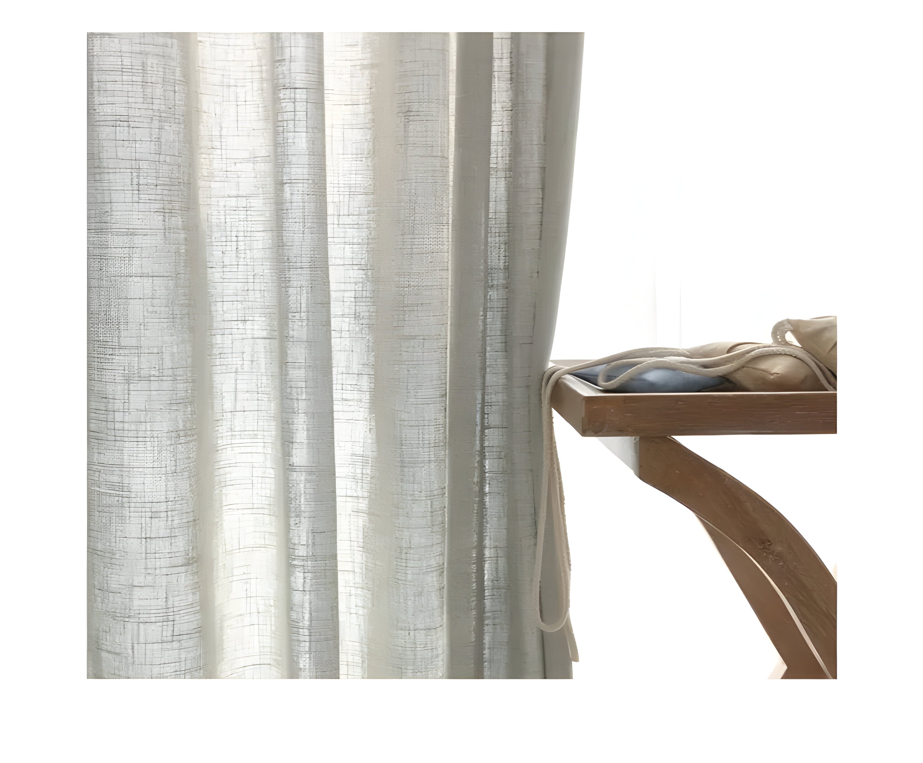 HikariVeil Gardiner - Japansk Stil Halvgenomskinliga Integritetsgardiner