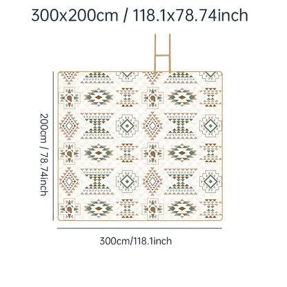 Picknickfilt med rutigt mönster – Vattentålig &amp; Fällbar | Idealisk för Park, Strand &amp; Camping
