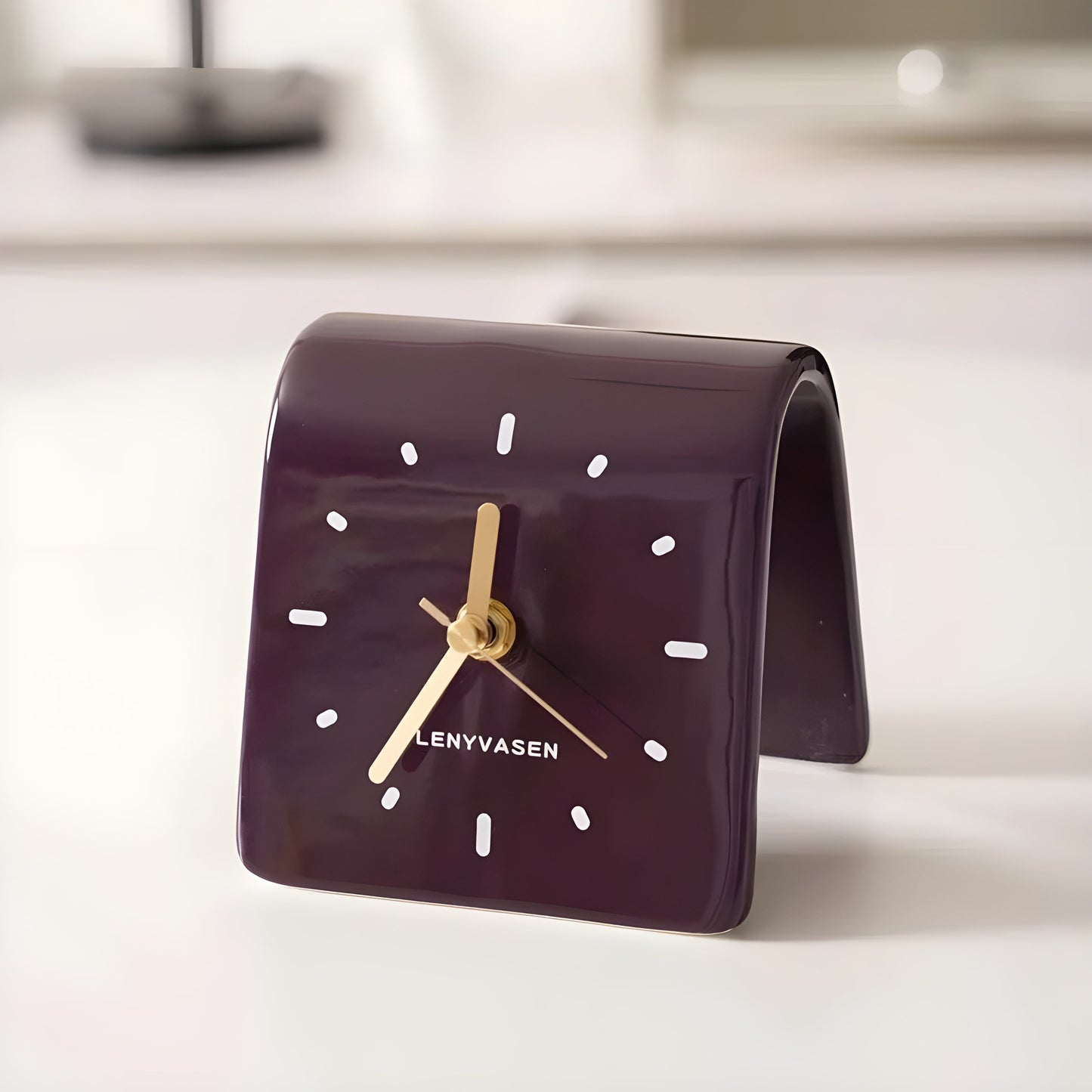 Timepiece Clock - Kreative Keramisk Skrivbordsklocka