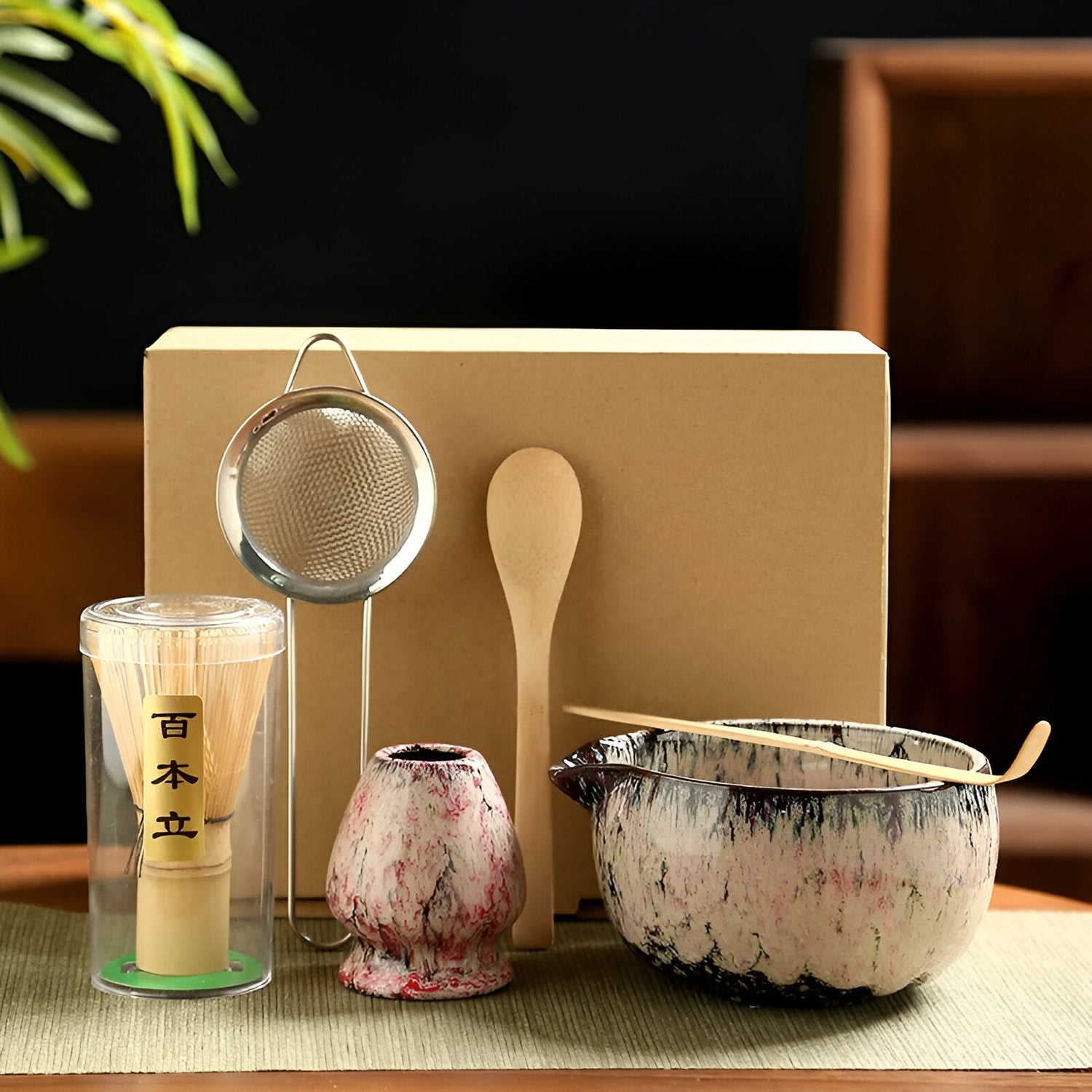 Matcha-te-set – 6-delat tillbehör för traditionell beredning | Hög kvalitet och autentisk