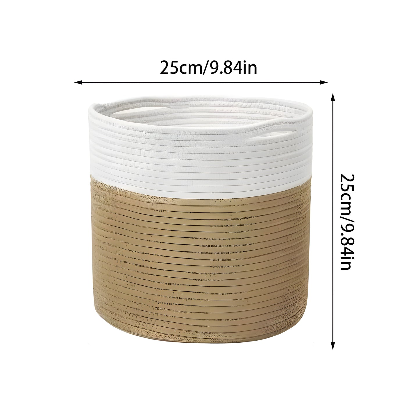 CottonCraft Korg - Fällbar Flätad Seilkorg