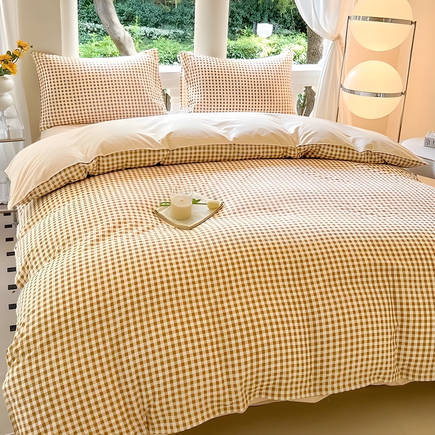 CheckeredDream sängklädesset - Avslappnad rutig sängklädesset