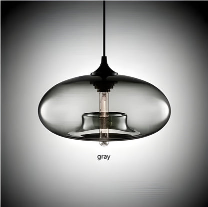 Färgglad glaspendellampa – Modern nordisk belysning för mysiga rum