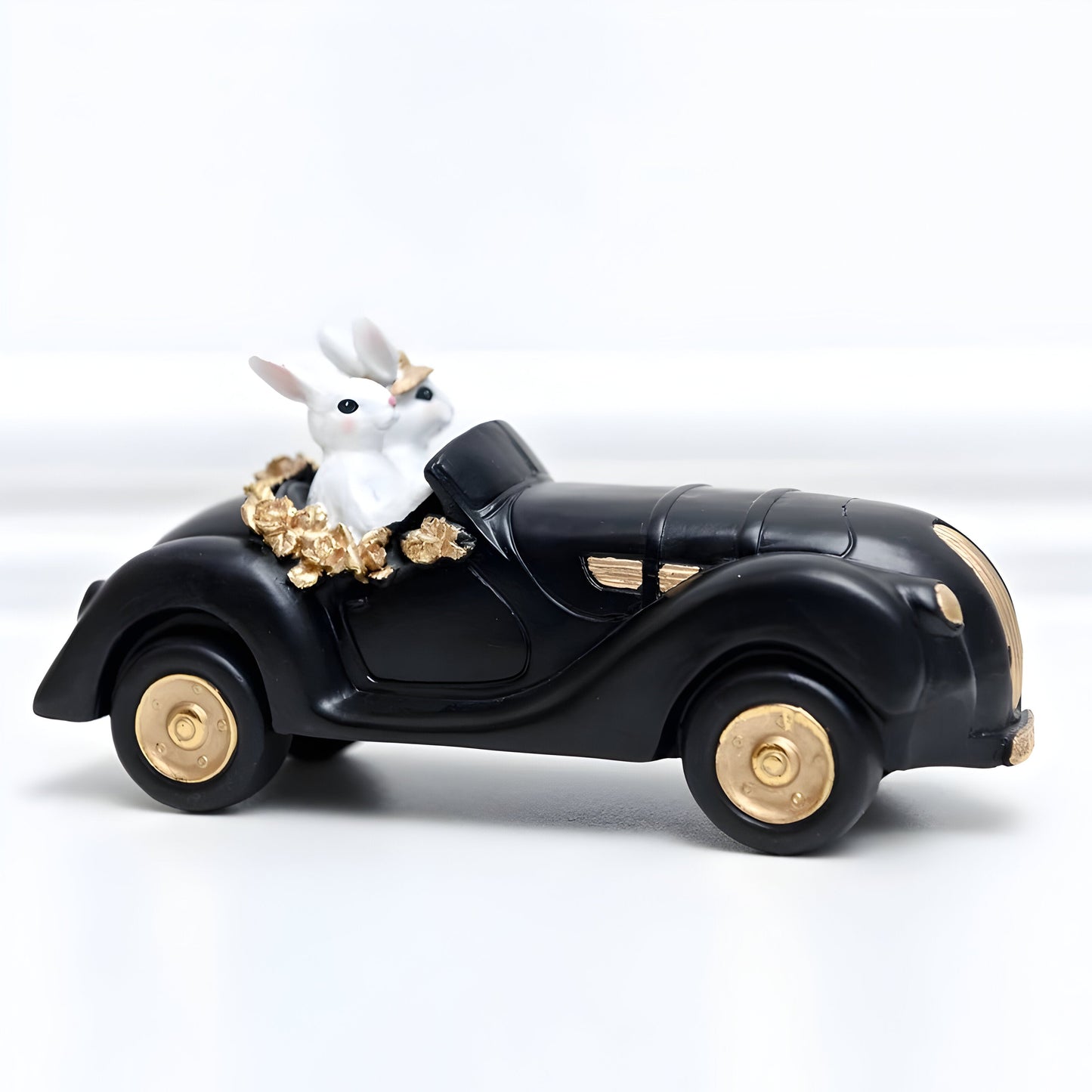 RegalRabbit Dekoration – Dekorativ Pastoral Palats Kaninfamilj Dekoration