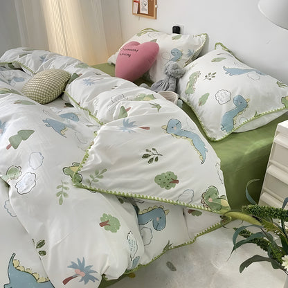 SoftBloom Sängkläder Set - Elegant sängkläder set tillverkat av bomull med blommönster