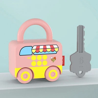 Lock &amp; Play - Montessori lärande leksak för småbarn med interaktiva lås