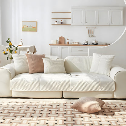 SofaGuard Deluxe – Modern Rutschfri Sammetsoffenduk för Vardagsrummet