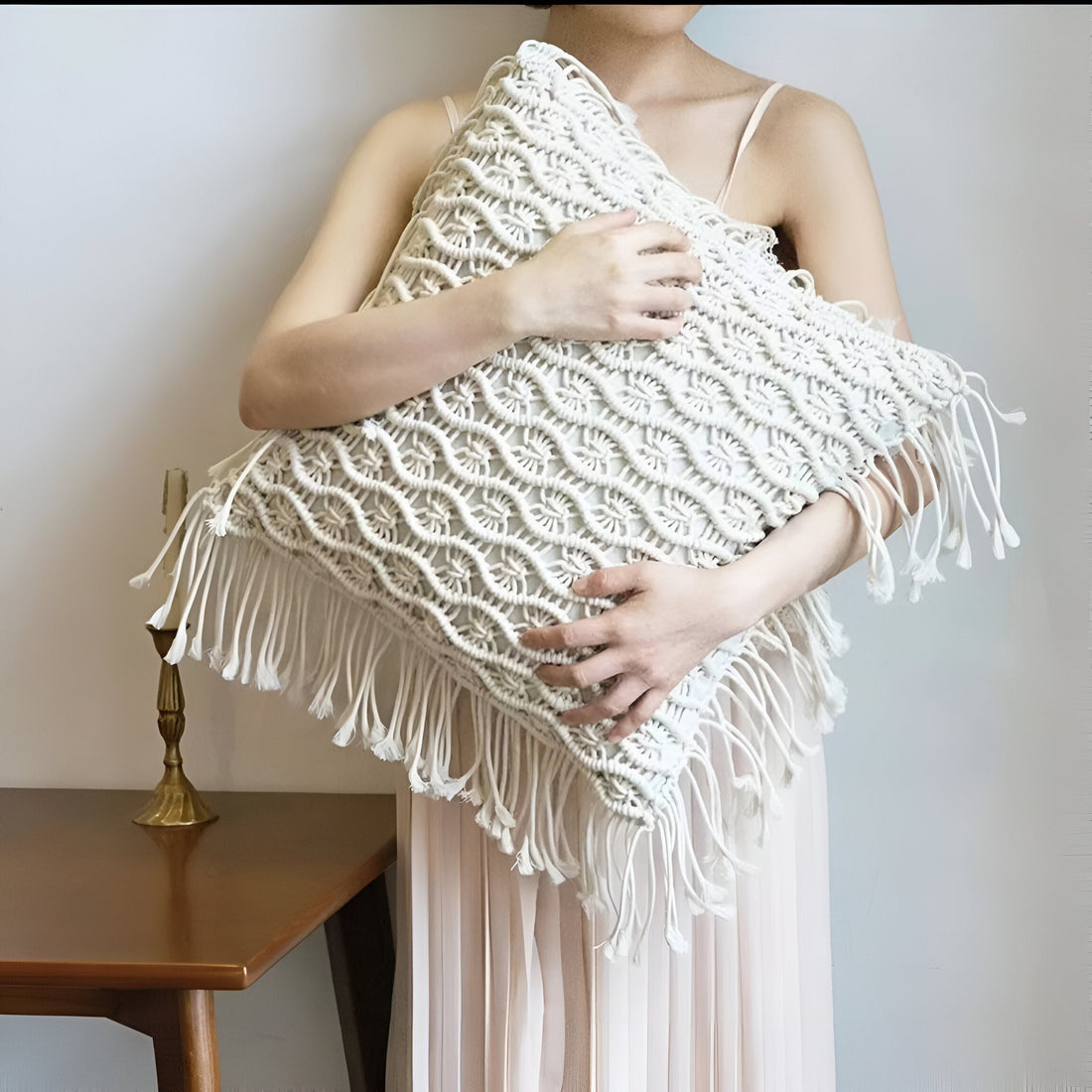 LushWeave Cover - Handgjord bohemisk kuddfodral