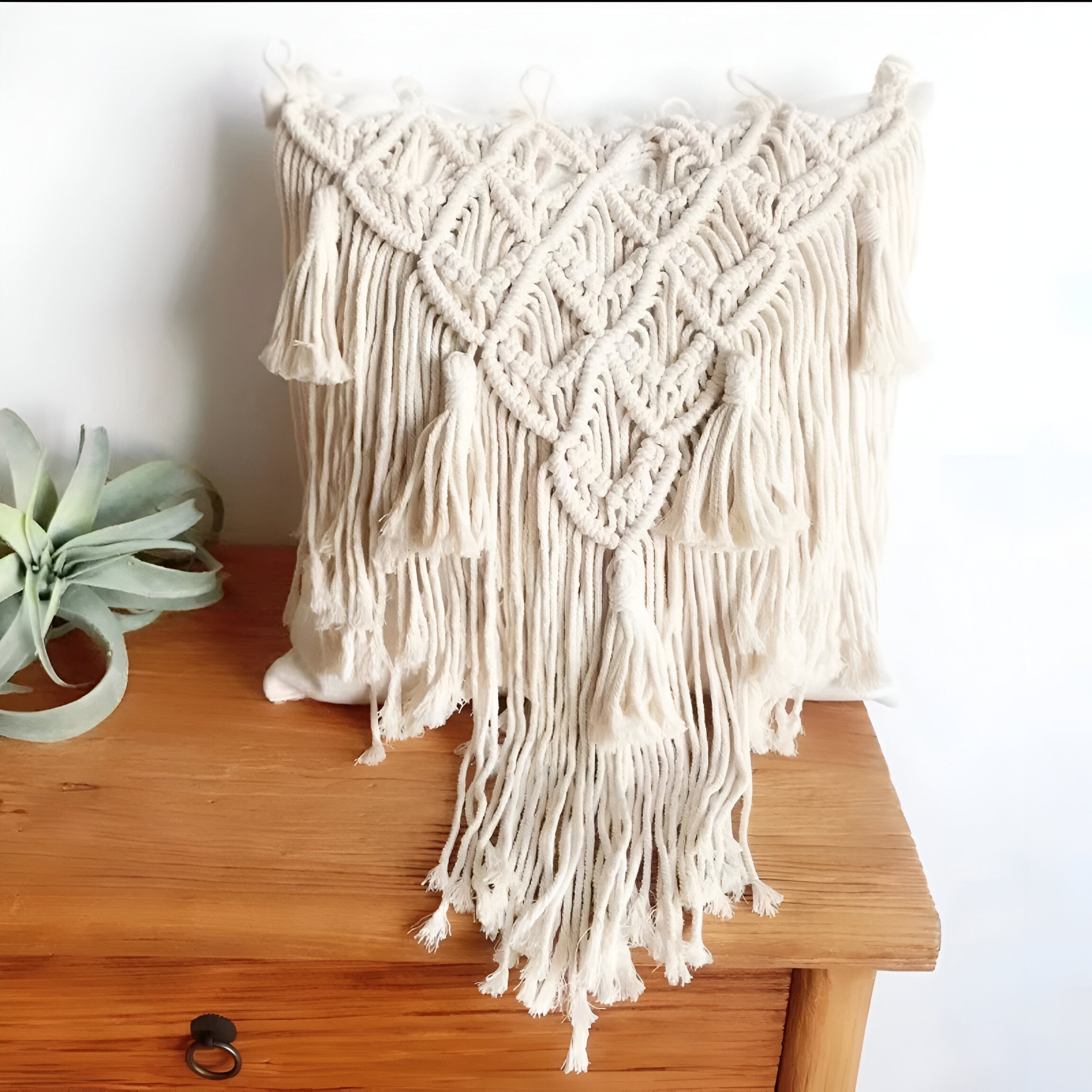 LushWeave Cover - Handgjord bohemisk kuddfodral