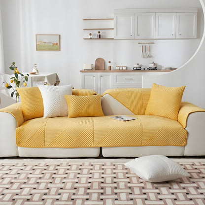 SofaGuard Deluxe – Modern Rutschfri Sammetsoffenduk för Vardagsrummet