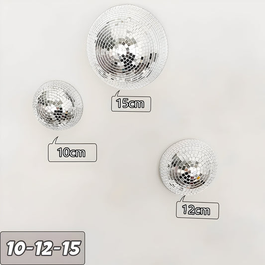 GlimmerArc Discokula – Metallisk Väggdiskokula