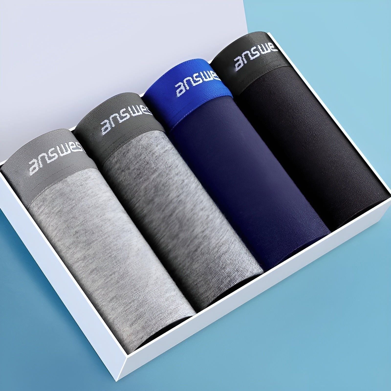Amil Underwear - Andningsbara bomullsboxershorts för män