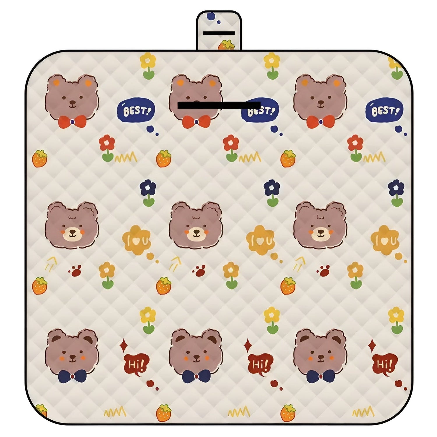 Fällbar Baby-spelmatta – Vattentålig och Polstret | Ideal för Strand &amp; Picknick