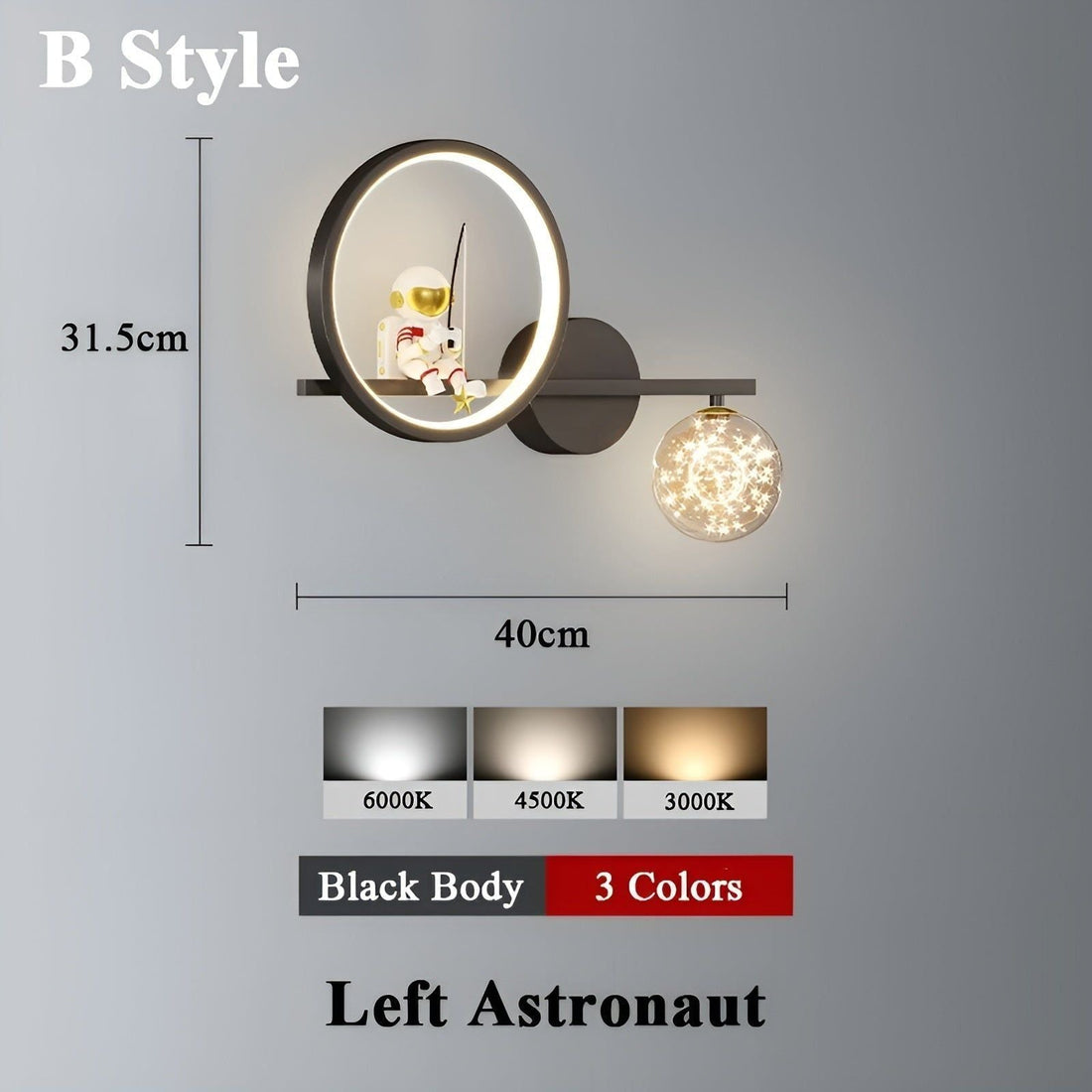 AstroGlow Lampa - Modern Barn Stjärnhimmel Projektor LED Vägglampa
