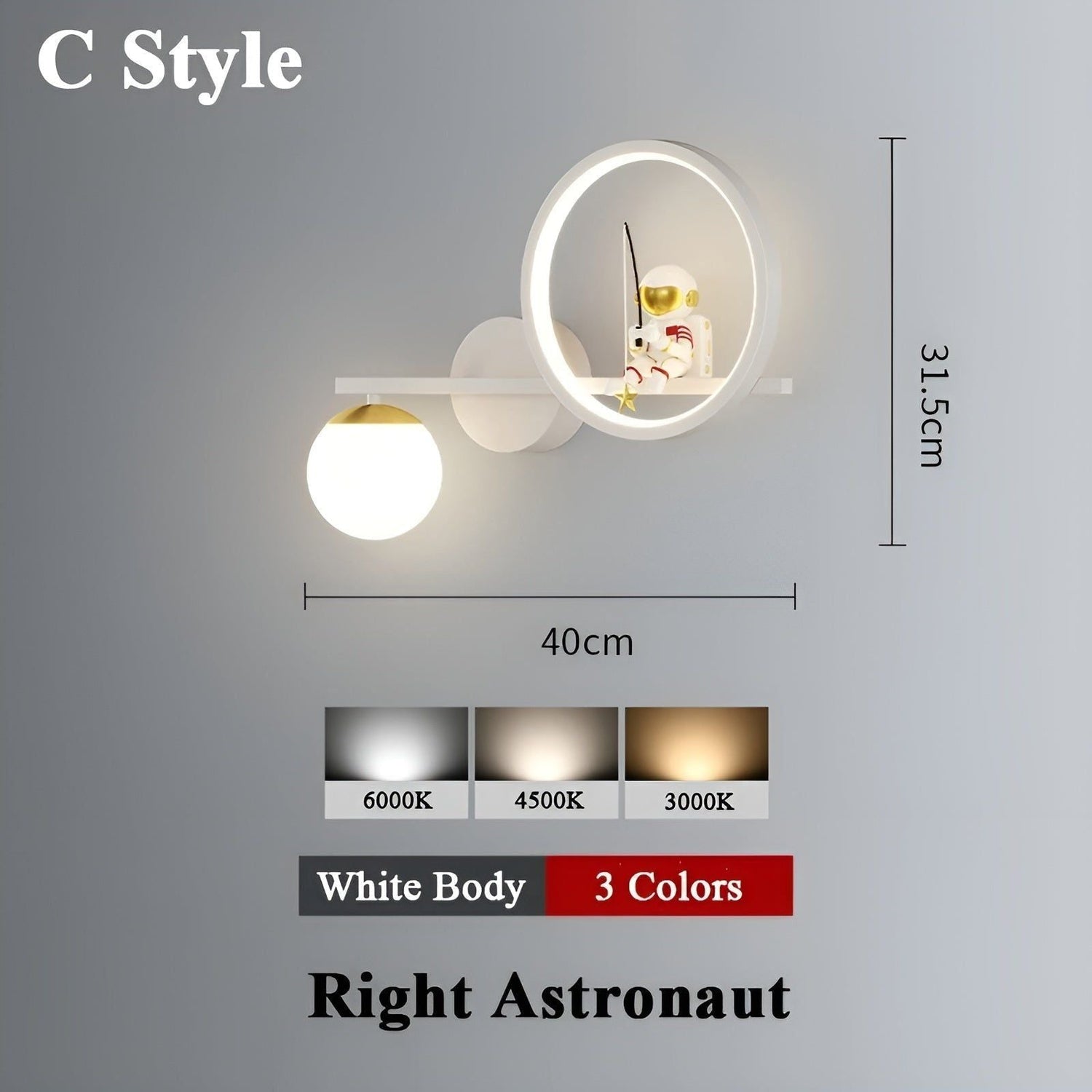 AstroGlow Lampa - Modern Barn Stjärnhimmel Projektor LED Vägglampa