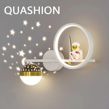 AstroGlow Lampa - Modern Barn Stjärnhimmel Projektor LED Vägglampa
