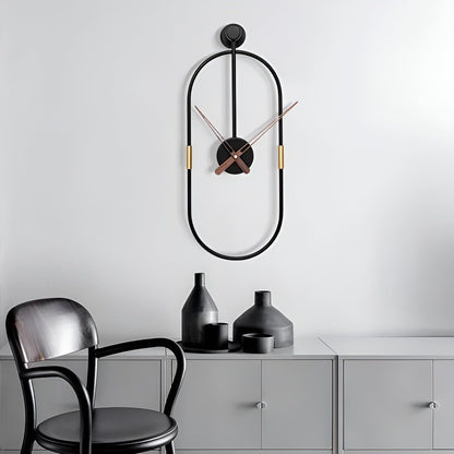 IronArt Klocka - Minimalistisk Konstväggklocka i Metall