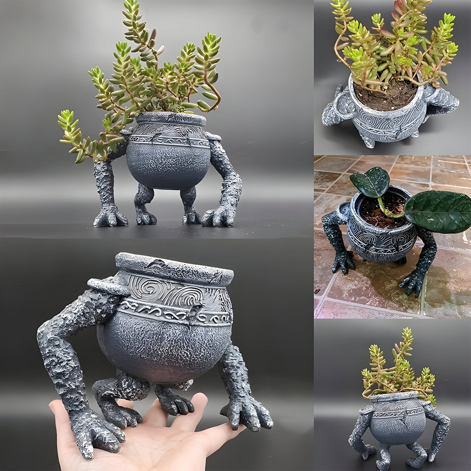 TerraKnight Pot - Trädgårdsrand Dekorativ Blomkruka