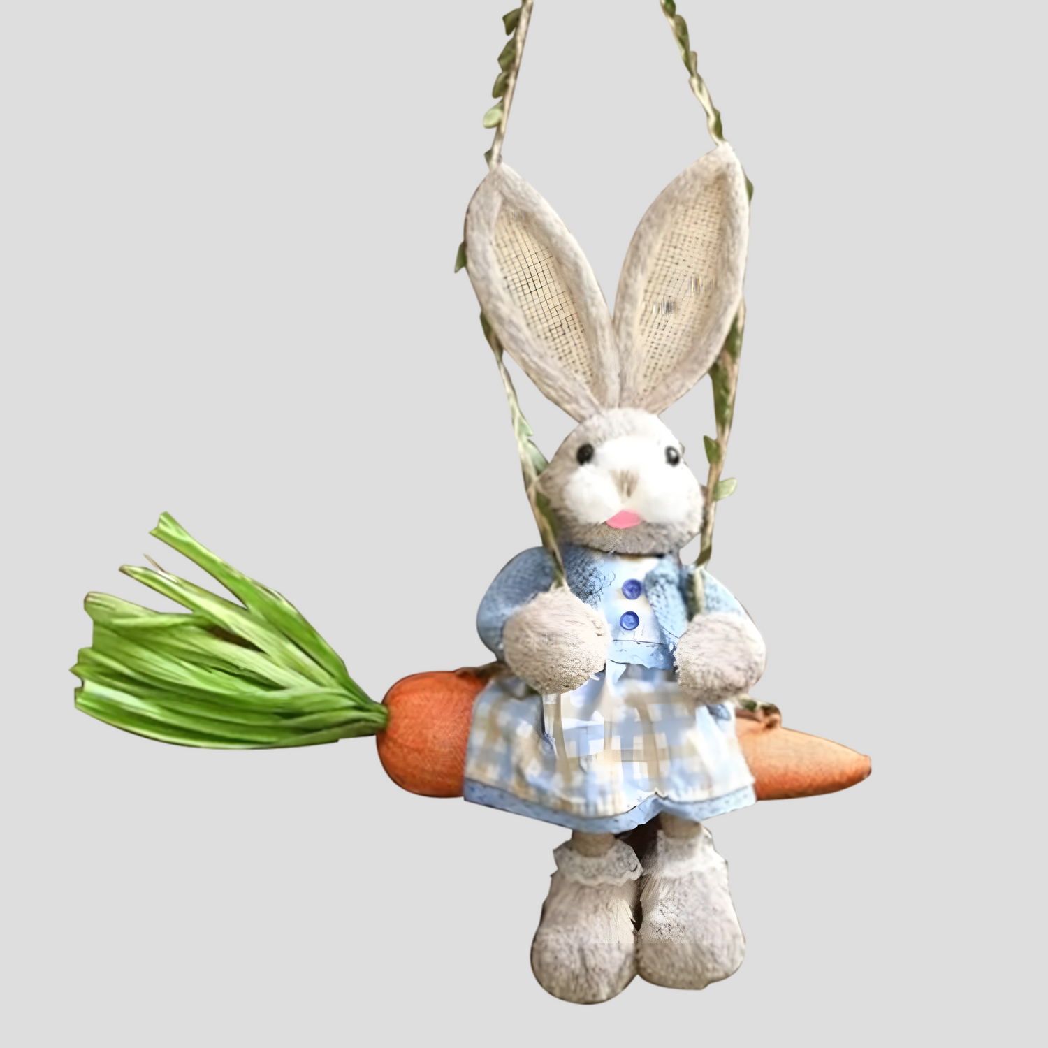 HoppyHaven Dekor – Påskhalmskanin Hängdekoration