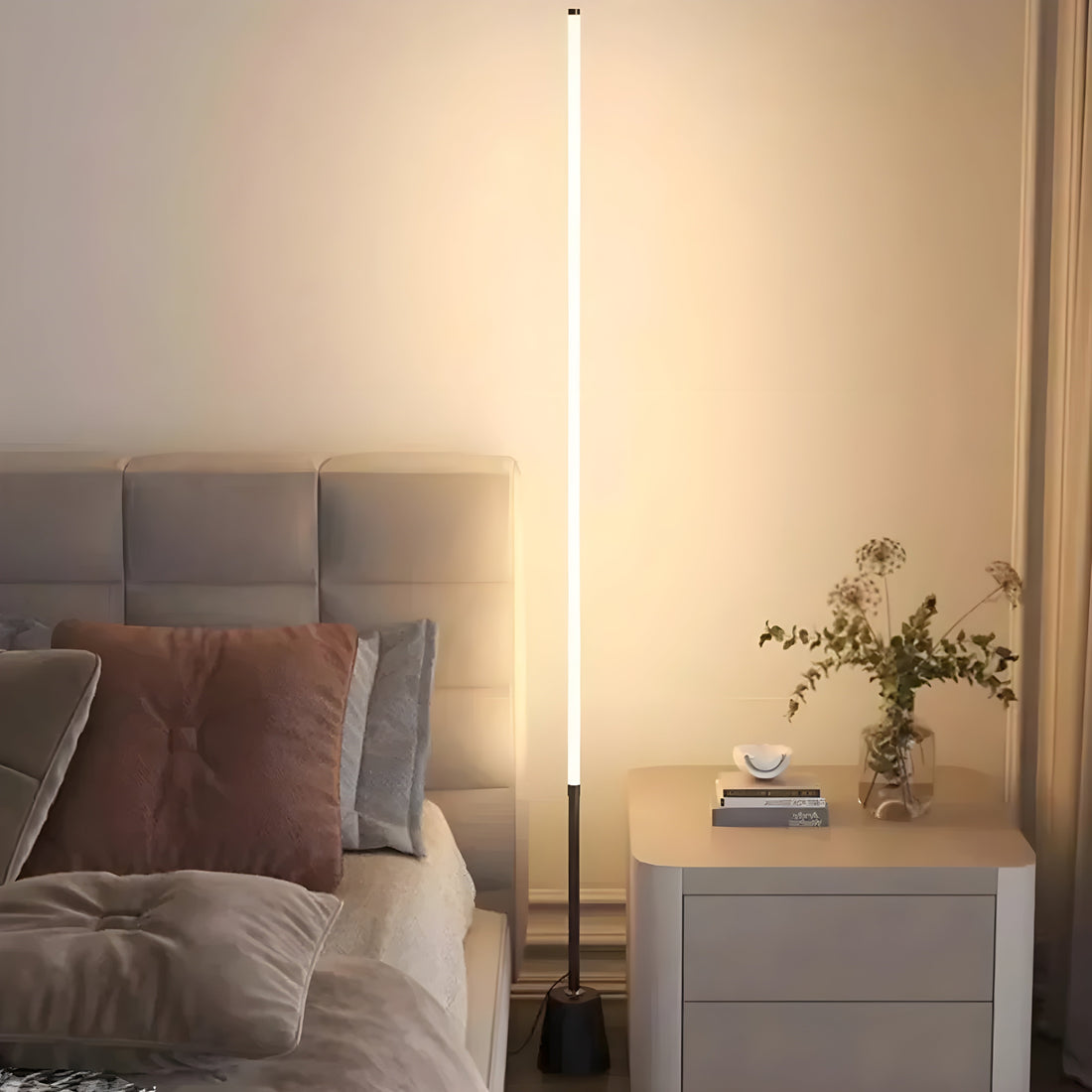 LED-hörnlampa med fjärrkontroll – Dimbar stämningsbelysning för bostads- och sovrum