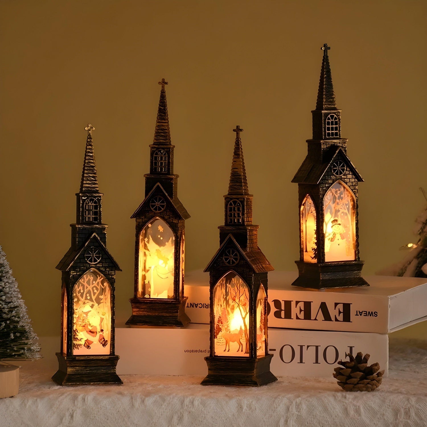 HolidayGlow Light - Modernt julornament LED-ljus