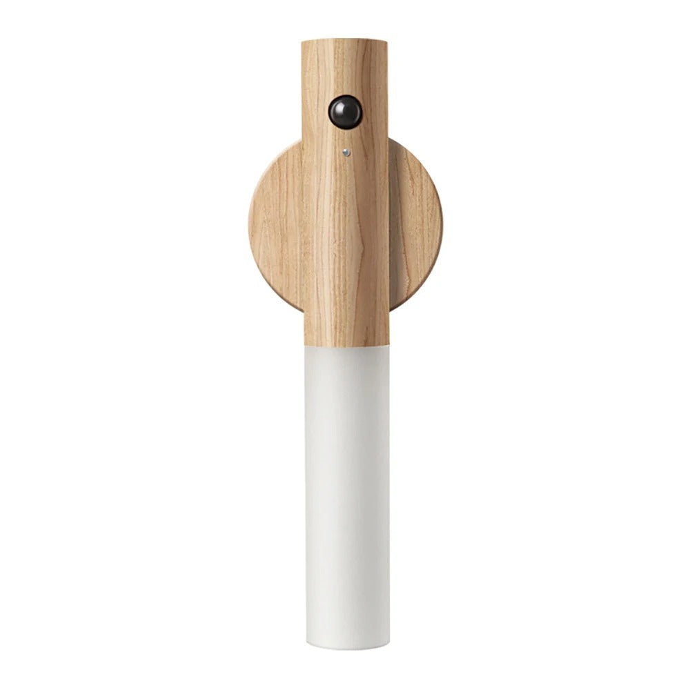 Vägglampa Trä Uppladdningsbar Rörelsesensor Lampa