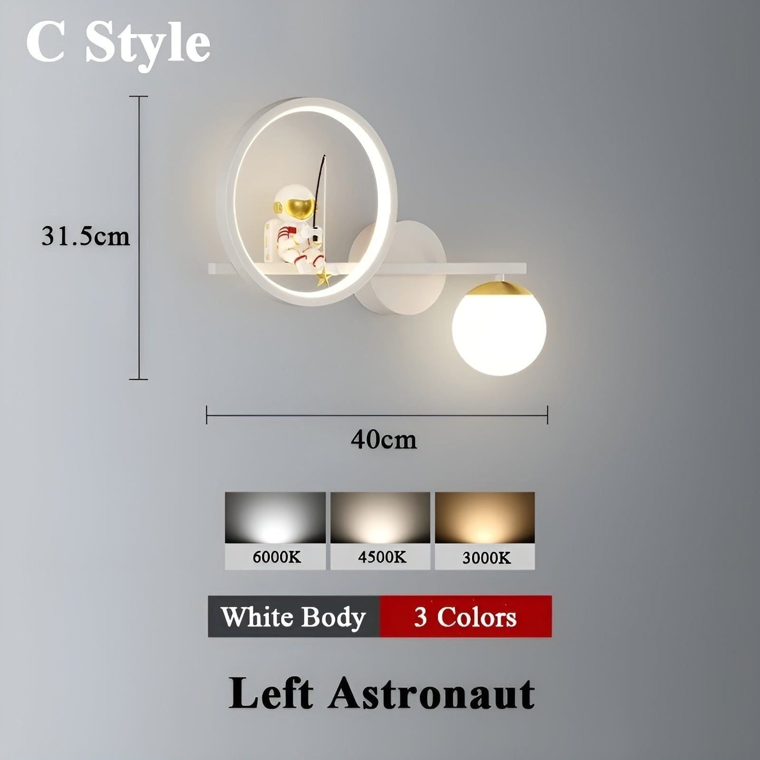 AstroGlow Lampa - Modern Barn Stjärnhimmel Projektor LED Vägglampa