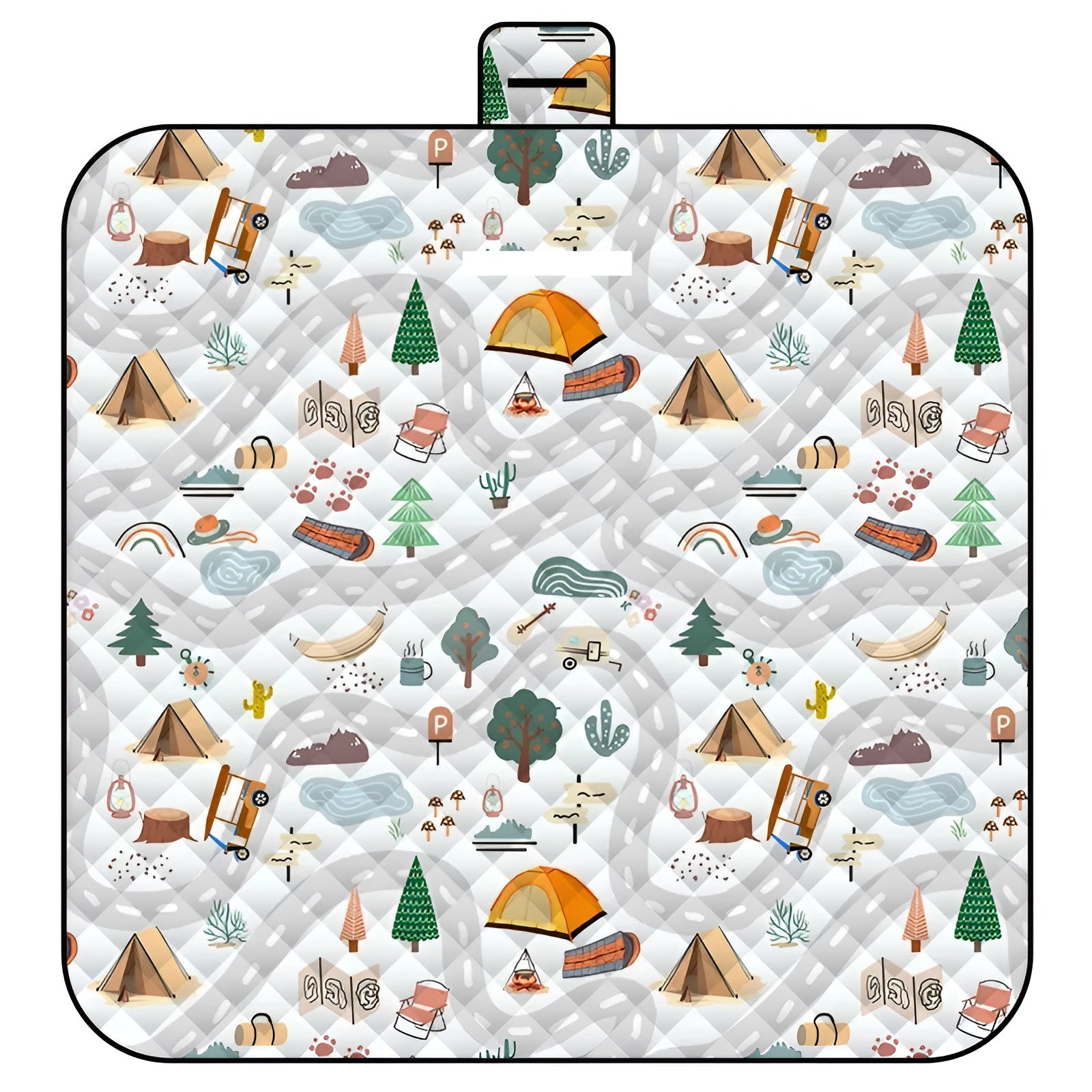 Fällbar Baby-spelmatta – Vattentålig och Polstret | Ideal för Strand &amp; Picknick